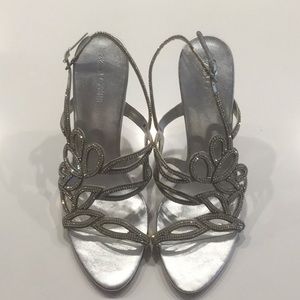 Mario Rossini Jeweled High Heel Sandals